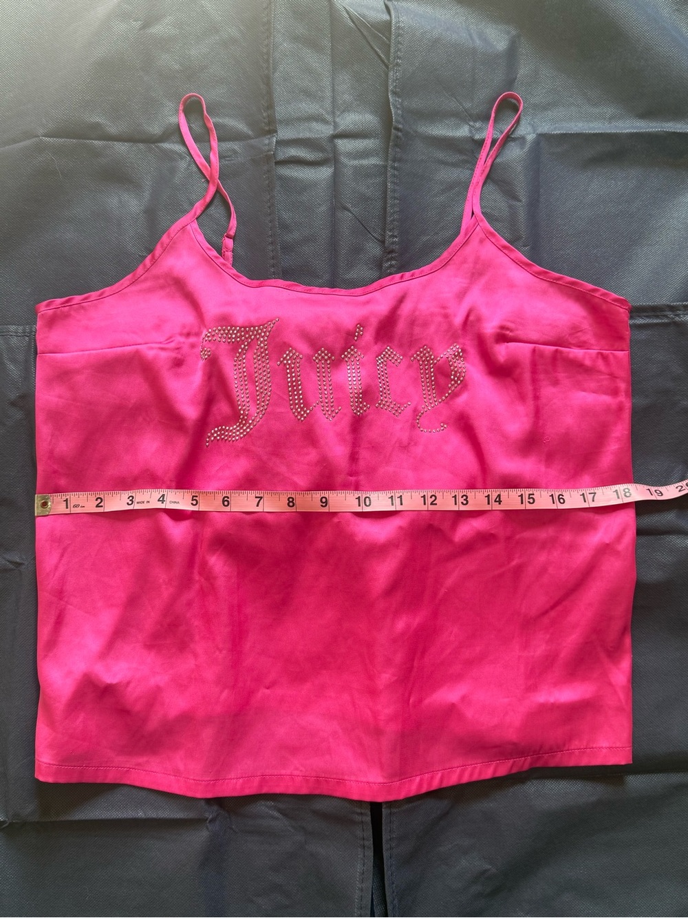 Juicy Couture Sleepwear Hot Pink Rhinestone Logo Cami Tank Top